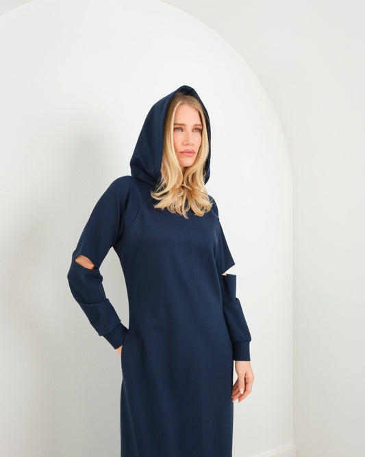 Hooded Maxi – Navy