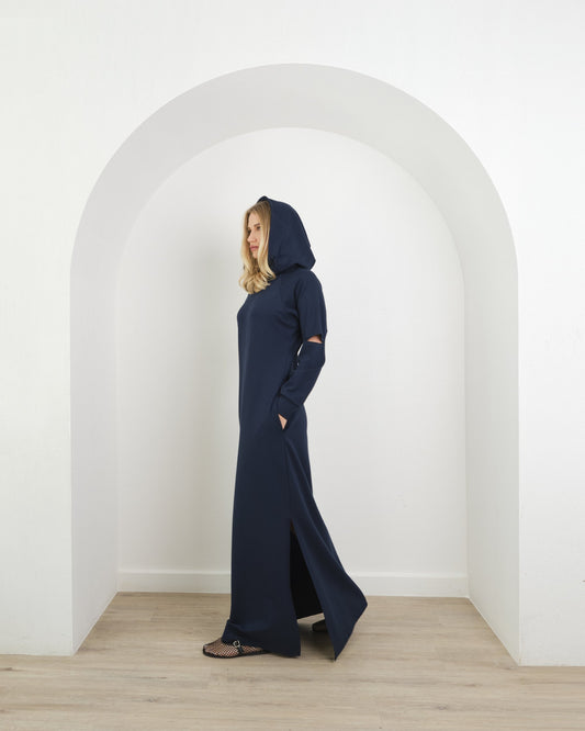 Hooded Maxi – Navy